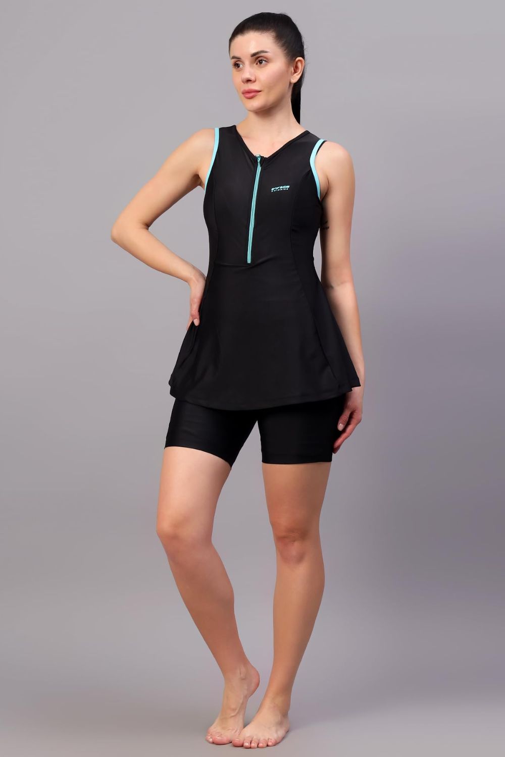 Swimming black sportswear